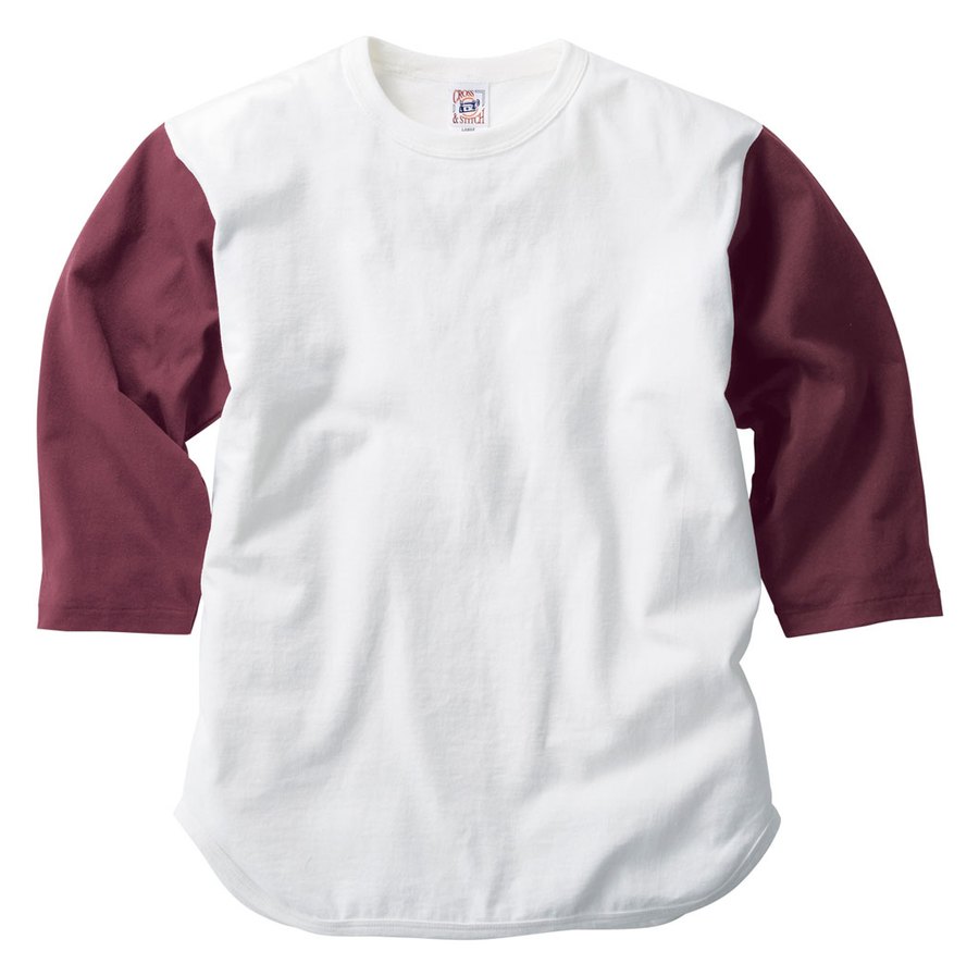 TRUSS OE1230 オープンエンド3/4スリーブベースボールTシャツ