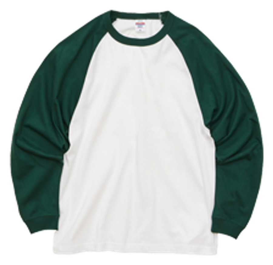 United Athle 5048-01 5.6オンス ラグランロングスリーブTシャツ