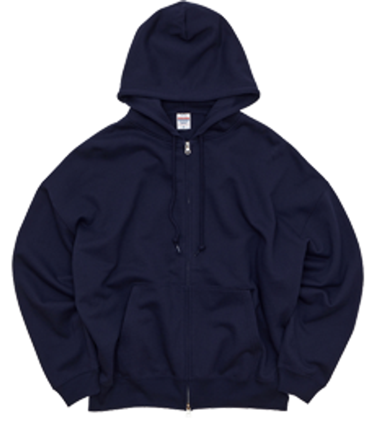United Athle 5203-01 10.0oz ビッグ フルジップパーカ
