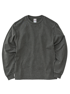 United Athle 4231-01 6.2オンス オープンエンド フェードウォッシュ ロングスリーブ Tシャツ（2.1インチリブ）