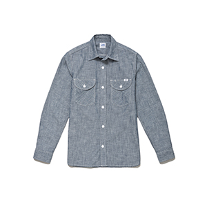 Lee WORKWEAR LCS46003 Leeメンズシャンブレー長袖シャツ