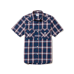 Lee WORKWEAR LCS46008 Leeメンズウエスタンチェック半袖シャツ