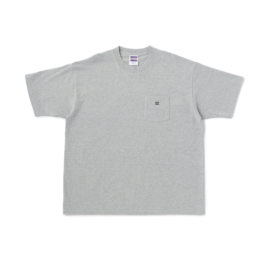 GOAT 9014 EMBLEM SHORT SLEEVE POCKET TEE 7oz