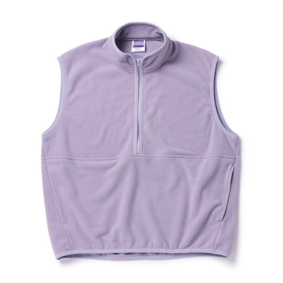 GOAT 9151 DOUBLE PILE FLEECE HALF ZIP VEST