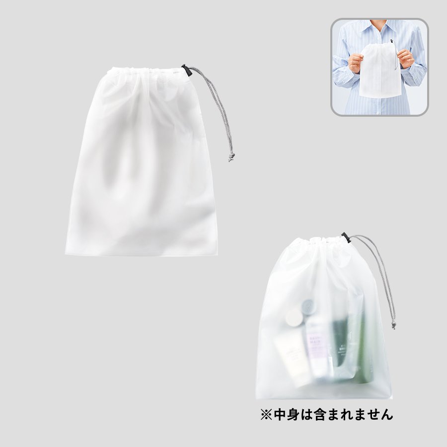 MARKLESS TP-0001-004 EVA巾着(M) クリア