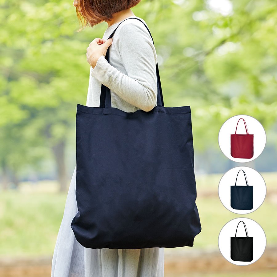 MARKLESS TR-0923 厚手コットンラウンドボトムバッグ(L)