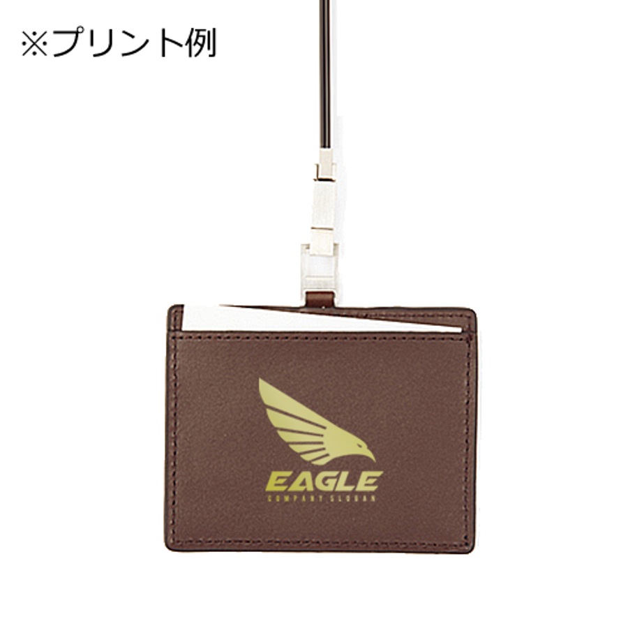 MARKLESS TS-0372 レザーIDカードホルダー(ネックストラップ付)