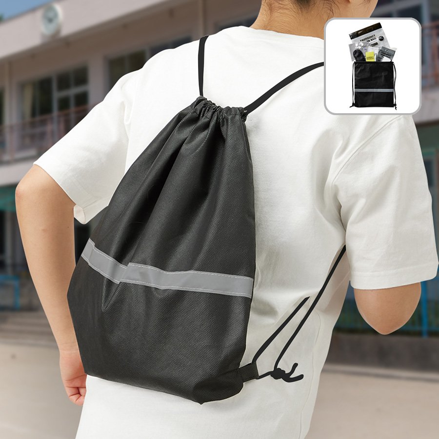 MARKLESS TS-1805-009 防災緊急10点セット リュックタイプ ブラック