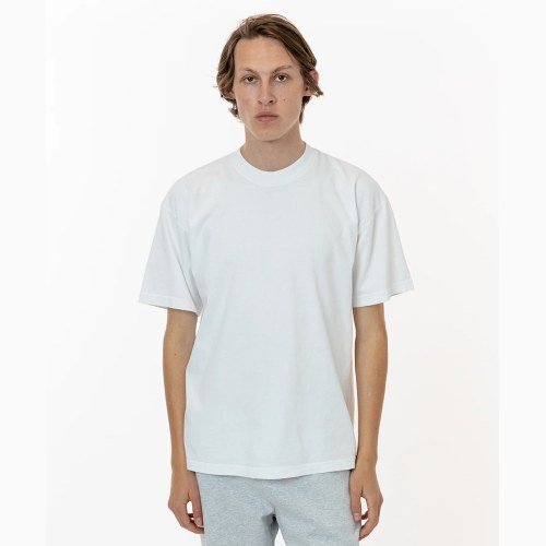 US-los angeles apparel-1801GD-S/S Grmnt Dye Crew Neck 6.5oz