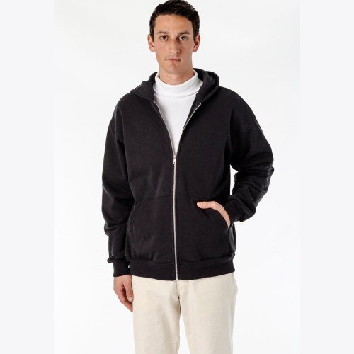 US-los angeles apparel-HF-10-L/S Heavy Fleece Zip Up 14 oz